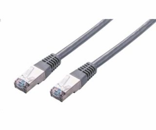 Kabel C-TECH patchcord Cat5e, FTP, šedý, 3m