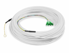 DIGITUS FTTH Drop kabel, Singlemode, 4 vlákna, OS2, 9/125µ, 4 LC/APC, 30 m