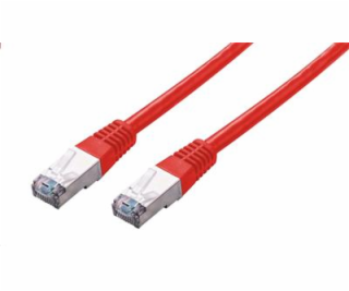 Kabel C-TECH patchcord Cat5e, FTP, červený, 0,25m