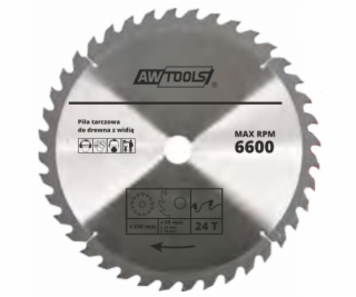 AWTools Kotúčová píla na drevo 230 x 30/22/16 mm 30z (AW4...