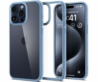 Spigen Crystal Hybrid, sierra blue - iPhone 15 Pro Max