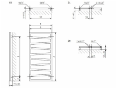 Elektrinis rankšluosčiu džiovintuvas Terma ZigZag 500x1070mm