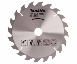 Medienos pjovimo diskas Makita D-03925 235 X 2.4 X 30 mm