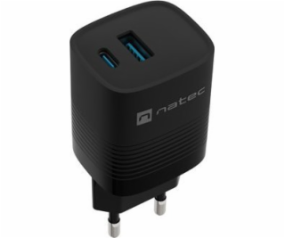 NATEC CHARGER RIBERA GAN 1X USB-A + 1X USB-C 30W