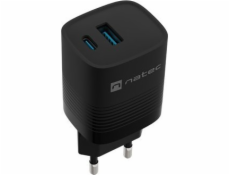 NATEC CHARGER RIBERA GAN 1X USB-A + 1X USB-C 30W