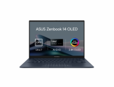 Asus Zenbook 14 OLED - Core Ultra 7 Processor 155H/16GB/1TB SSD/14 /2,8k/OLED/Touch/hliníkový/2y PUR/Win 11 Home/modrá