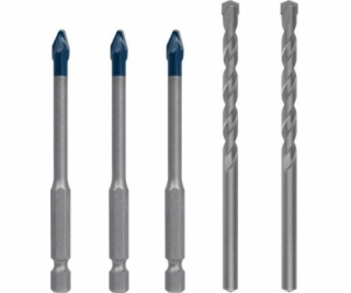 Bosch EXPERT HEX-9 HardCeramic Bits, 5pcs mixed Set 6mm