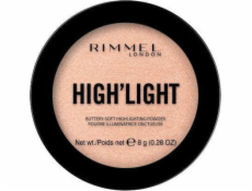 Rimmel Rimmel High light Buttery-Soft Highlighting Pudrový rozjasňovač na obličej 002 Candlelit 8g