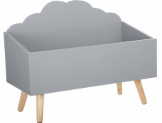 Detský úložný box Atmosphera Cloud, sivý, 580x280x455 mm