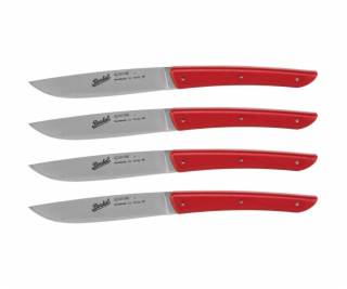 Berkel steak knife set 4-pcs. Color red