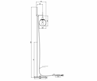 Toršeras Maytoni Erich MOD221-FL-01-G, 40 W, E14