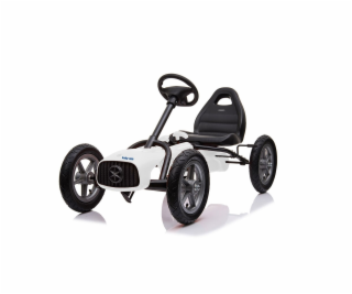 Dětská šlapací motokára Go-kart Baby Mix Buggy bílá