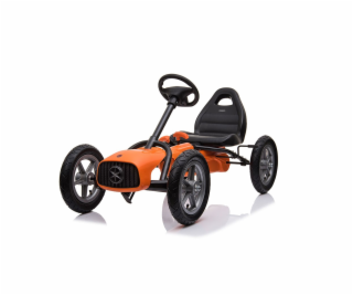 Dětská šlapací motokára Go-kart Baby Mix Buggy oranžová