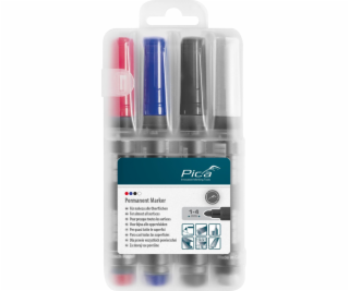 Pica permanent Marker 1-4mm assorted with Instant-White