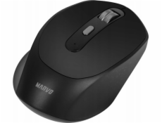 Myš Marvo Marvo WM106W BK, 1600DPI, Bluetooth a 2,4 GHz, optická, 6 class, bezdrôtová, čierna, vstavaná batéria, kancelárska, tichá, DU