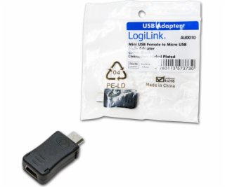 LogiLink microUSB - miniUSB USB adaptér černý (AU0010)