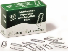 Odolné DURABLE Briefklammern 26mm verzenkt 100 Stück