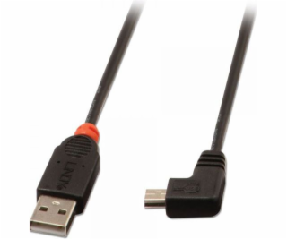 Lindy USB-A - miniUSB USB kabel 1 m černý (31971)