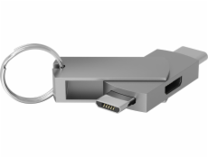 TerraTec USB-C - microUSB USB adaptér stříbrný (272989)