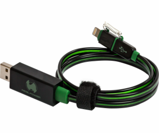 Realpower USB-A - microUSB USB kabel 0,75 m Zelený (185962)