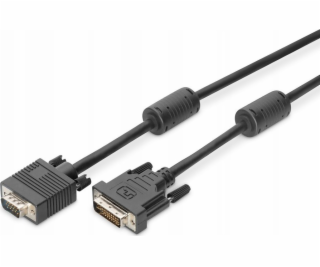 Digitus DVI-I - D-Sub (VGA) kabel 2m černý (AK-320300-020-S)