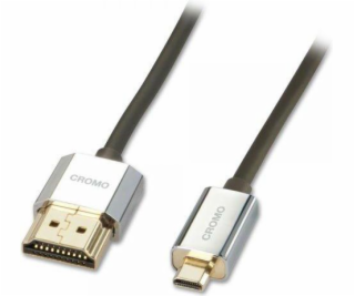 Lindy HDMI Micro - HDMI kabel 1m stříbrný (41681)