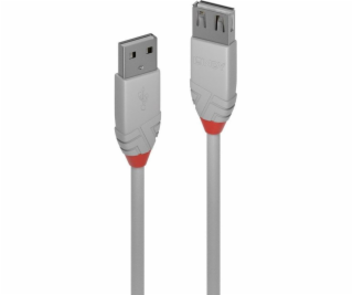 Lindy USB-A USB kabel – 1 m šedý (36712)