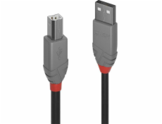 Lindy USB-A – USB-B kabel USB 7,5 m šedý (36676)