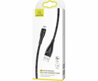 Usams USB-A - microUSB USB kabel 3 m černý (63793-uniw)