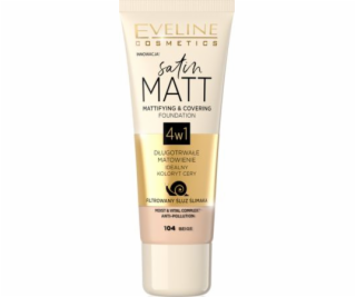 Eveline Satin Matt 4v1 104 Béžová 30ml