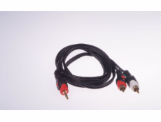 Libox Jack 3,5mm - RCA (Cinch) kabel x2 3m černý (LB0023)