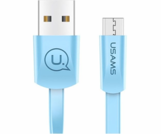 Usams USB-A - microUSB kabel 1,2 m Modrý (SJ201MIC04)