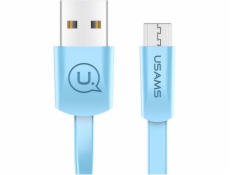 Usams USB-A - microUSB kabel 1,2 m Modrý (SJ201MIC04)