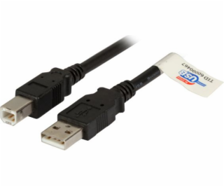 USB EFB kabel USB-A – USB-B 5 m černý (K5256SW.5)