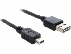 Delock USB kabel USB-A - miniUSB 5 m černý (83365)