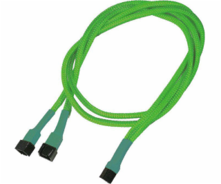 Nanoxia 3-pin - 3-pin x2, 0,3 m, zelená (NX3PY60NG)