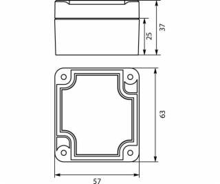 Elektro-Plast STRONG Hermetická krabice č. 63x57x37mm IP6...