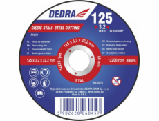 Dedra Shield 125x3.2x22.2mm pro řezání oceli - F1312