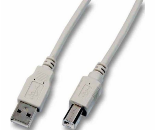 EFB USB kabel USB-A - USB-B 1,8 m šedý (K5255.1,8)