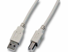 EFB USB kabel USB-A - USB-B 1,8 m šedý (K5255.1,8)