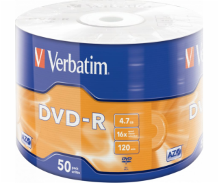 Verbatim DVD-R 4,7 GB 16x 50 kusů (43788)