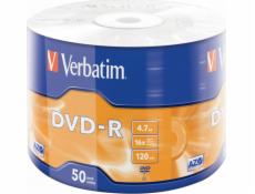 Verbatim DVD-R 4,7 GB 16x 50 kusů (43788)