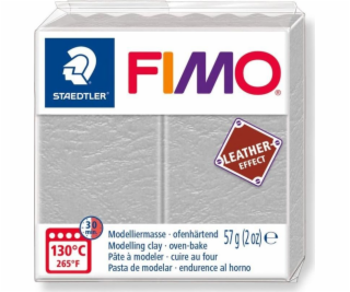 Staedtler Masa Fimo Kůže s efektem 57g světle šedá