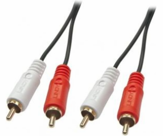 Lindy RCA (Cinch) x2 - RCA (Cinch) x2 kabel 3m černý (35662)