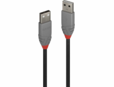 Lindy USB kabel USB-A – USB-A 0,5 m černý (36691)