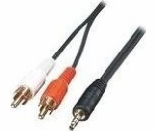 Lindy Jack 3,5 mm - RCA (Cinch) kabel x2 5m černý (35683)