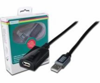 Digitus USB-A - USB-A USB kabel 10 m černý (DA731001)