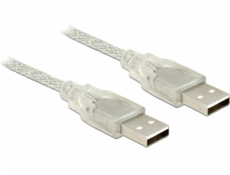 Delock USB kabel USB-A - USB-A 0,5 m průhledný (83886)