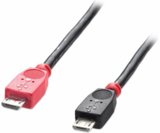 Lindy USB kabel microUSB - microUSB 0,5 m černý (31758)