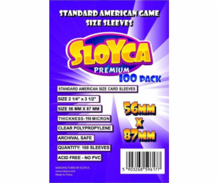 Sloyca Standard American Premium trička 56x87mm (100 ks)